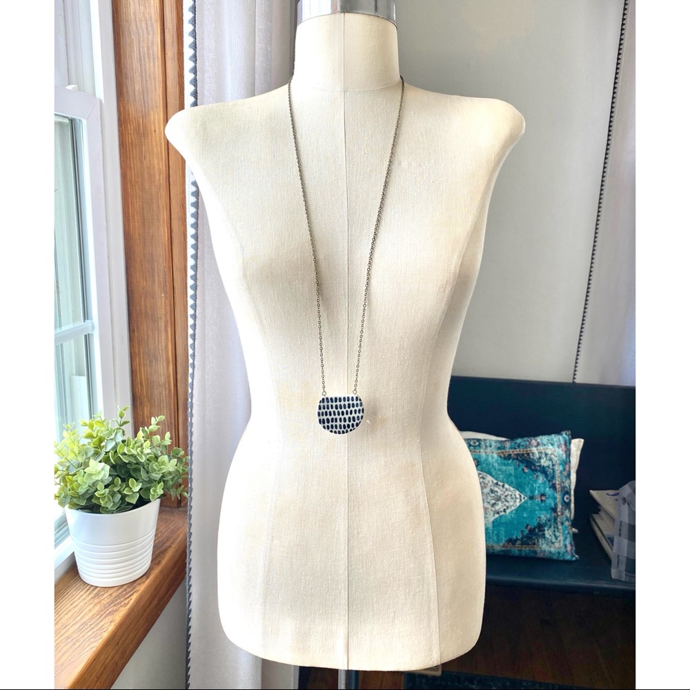 Dash Eclipse Statement Necklace Black & White - image 7